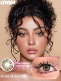 Qfdian  Color Contact Makeup Eye Color lenses Black Eye Lens Cosmetics Woman Makeup Colorcon Water Light Natural Contact lenses