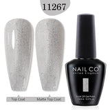 Qfdian  15ml UV Gel Nail Polish Semi Permanent Gel Varnish Enamel Brown Nail Gel Design Red Nails Art Nude Color Glitter Manicure