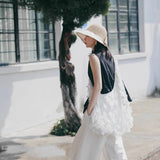 Qfdian  Luxury Design Gauze Fairy Shoulder Bag Women Y2k Aesthetic Elegant Handbags Casual Y2k Aesthetic All Match Crossbody Bags Trendy