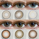Qfdian  Beauty Color Contact Lenses Makeup Blue Lens Black Big Eye Lenses Color Contact Lenses Brown Natural Contact Lenses