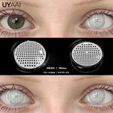 Qfdian  Cosplay Lenses Makeup Colored Pupil White Lenses Hallowen Contact Lenses Cosmetics Eye Contacts Black Lens Women Cosplay