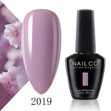 Qfdian  15ml 334 Blue Pink Colors Nail Gel Polish Soak Off UV LED Nail Lacquer Varnish Semi Permanent Nail Art Gel For Nail Art