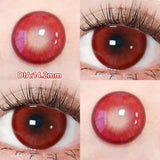Qfdian  2pcs/pair Beauty Purple Contact Lens for Eyes Blue Pupil Cosplay Makeup Lens  Anime Red Eye Lens Halloween Green Contact