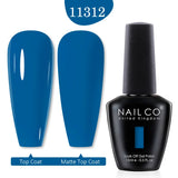 Qfdian  15ml UV Gel Nail Polish Semi Permanent Gel Varnish Enamel Brown Nail Gel Design Red Nails Art Nude Color Glitter Manicure