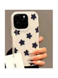 Qfdian  Black Plaid Stars Phone Case For iPhone 17Air 16 E 15 14 13 12 11 Pro ProMax Plus Mini XSMAX XXS XR Anti-drop Bumber Cover