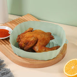 Qfdian Silicone Air Fryer Pads Oven Pans Fried Pizza Chicken Baskets Pads Square Round Replacement Pan Accessories Kitchen tools