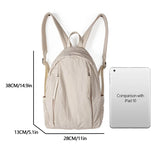 Qfdian Large Capacity Women Backpack Lightweight and Versatile College Student backpack fit A4 paper