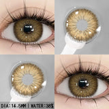 Qfdian Colorful Contact Lenses for Eyes 1pair Fashion Blue Eye Contacts Brown Lenses Gray Pupils Yearly Cosmetic Green Lenses