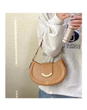 Qfdian 2025 New Y2k Aesthetic Simple Fairy Underarm Bag Women Trendy All Match Top-Handle Bags Vintage Casual Fashion Shoulder Handbags
