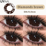 Qfdian  NEW Color Contact Lenses For Eyes Beauty Color Contact Cosmetic Beauty Natural Color Pupils Black Lens Big Eyes Green lens