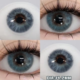 Qfdian  1Pair Real Color Eye Lenses Myopia Pink Blue Contact Lenses Eye Color Lenses Makeup Pupils Graduate Lenses Fast Shipping