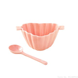 Qfdian  1pc Creative New Style Ceramic Tableware Household Kitchen Restaurant Supplies Anti Scalding Double Ear Pink Cute Love Soup Bowl