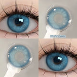 Qfdian  2PCS Silver Knight Contact Lenses for Eyes Rainbow Colored Eye Lenses Beauty Pupils Gradient Contact Lenses Optical Lens