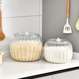 Qfdian  Halloween Candy Jar Desktop Decoration Kitchen Pumpkin Sealed Jar Moisture-proof with Lid Multifunctional Pet Food Storage Box