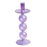 Qfdian 1pc Glass Vases Nordic Candlestick Wedding Decoration Christmas Decoration Candle Stick Holder Home Decor Flower Vase