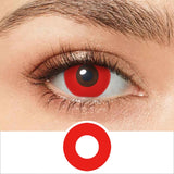 Qfdian Halleoween Contact Lens Amine Cosplay Lenses Black Out Cosplay Color Contact Lenses for Eyes Party Make Up Manson Lenses