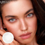 Qfdian 1 Pair Colored Contact Lenses for Eyes Natural Brown Lenses Beauty Lenses Gray Lenses Eye Contact for Woman Quality Lens