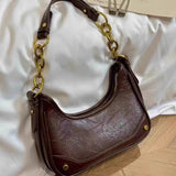 Qfdian Japanese Vintage All Match Shoulder Underarm Bag Fashion Women Casual Crossbody Bags Y2k Aesthetic Office Lady Purses Handbags