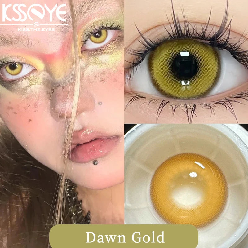 Qfdian 1 Pair Hot sales Color Contact Lenses with Diopter Myopia Eyes Cosplay Contacts Lens  Halloween Contact Lenses Makeup