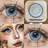 Qfdian 2PCS Yearly Myopia Prescription Colored Contacts Lens for Eyes Cosmetics Beauty Pupil Fast Shipping Fashion Purple