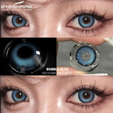 Qfdian 1pair/2pcs Colored Contact Lenses for Eyes Blue Contacts Purple Lenses Cosplay Contact Lenses Yearly Fashion Eye Lenses