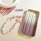 Qfdian DIY Bow Knot Phone Pendant Bead Chain Lanyard Strap Cord Handmaed For Iphone Bracelet Keychain