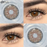 Qfdian  NEW Cleopatra Series Contact Lenses Cosmetics Eye Color Lenses Woman Accesories Black Lens Makeup Beauty Brown Lenses