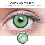 Qfdian  2pcs pupils halloween Blue Green contact lenses for Eyes Natural Colored contact lenses Prescription myopia Brown Lens