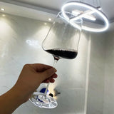 Qfdian  2 Pc Lot Wine Wing Glasses Professional Sommelier Crystal Wine Cup Angel Wings Goddess Party Burgundy Sherry Goblet Red Wine Cup