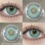 Qfdian  1pair Natural Color Contact Lenses for Eyes Blue Eye Lens Gray Lenses Fashion Korean Beauty Pupils Yearly Makeup Lens