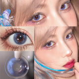 Qfdian 2 contact lenses Natural blue contact lenses Refractive color glasses Cosmetics Fast delivery every year