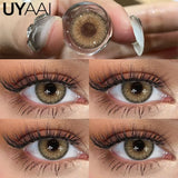 Qfdian  Color Contact Lenses Natural Contact Lens NEW Siri Series Makeup Colored Pupils Cosmetics Beauty Green Lenses Blue Pupils