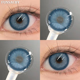 Qfdian  1 Pair Colorcon Korean Lenses Color Contact Lenses For Eyes Lenses Natural Lens Cosmetic Contact Lens Fashion Pupils