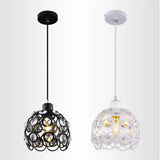 Qfdian  Retro Vintage Modern Minimalist Restaurant Pendant Lamp Creative Personality Crystal Pendant Light for Bedroom Coffee Shop