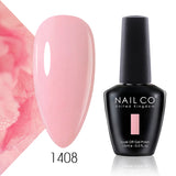 Qfdian  15ml 334 Blue Pink Colors Nail Gel Polish Soak Off UV LED Nail Lacquer Varnish Semi Permanent Nail Art Gel For Nail Art