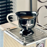 Qfdian  Minimalist Four Star Mug Cup Multi Functional Breakfast Oat Cup Desktop Ceramic Decorations Coffee Shop Dessert Container
