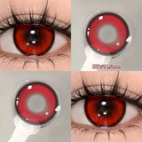 Qfdian  2PCS Halloween Myopia Contact Lenses Cosplay Colored Contact Lenses Prescription Lens Natural Pupils Eye Color Lenses