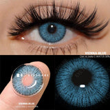 Qfdian 1 Pair New Colored Contact Lenses Fashion Green Eyes Lenses Natural Blue Lenses Gray Contacts Fast Delivery Yearly Lens