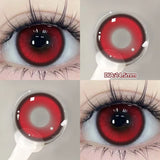 Qfdian  2pcs/pair Beauty Purple Contact Lenses for Eyes Myopia Colored Contact Lenses Natural Blue Lens Fashion Cosplay Pupils