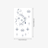 Qfdian  Tattoo Sticker Temporary Tattoo Butterfly Line Waterproof Collarbone Elegant Body Art for Men Women