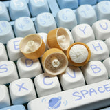 Qfdian Delicious Stuffed Bun Dumpling Keycap Game Mechanical Keyboard Personality Artisan Keyboards Keycap