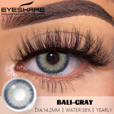 Qfdian 1pair Colored Contact Lenses for Eyes Blue Eye Lenses Brown Lenses Gray Pupils Lens Yearly Cosmetic Green Eye Contacts