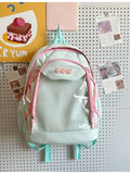 Qfdian Japanese Ins Transparent Ita Bags Kawaii Women Y2k Aesthetic Sweet Mini Backpacks Fashion All Match Cute Girls Schoolbags Trendy