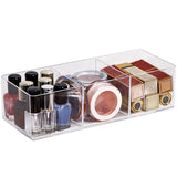 Qfdian Clear Acrylic Makeup Layered Storage Box Dressing Table Cosmetic Lipstick Finishing Grid Box Desktop Drawer Storage Compartment