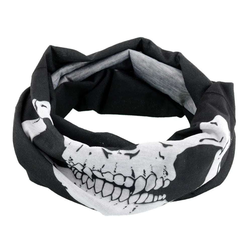 Outdoor Motorcycle Training Mask Cool Skull Bike Scarf Mask Bandana Motor Bike Sport Scarf Neck Warmer Winter Halloween