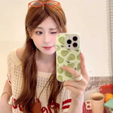 Qfdian INS Korea Fruit Pear Strewberry Phone Case For Iphone 15ProMax 16Pro 13 14 15 16 Pro Max 16ProMax 14Pro Cover Fundas