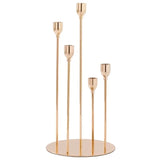 Qfdian  5 Heads/Single Head Set/Metal Candle Holders Candle Holders Wedding Table Centerpieces Standing Candle Holders Candle Holders Ho