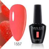 Qfdian  15ml 334 Blue Pink Colors Nail Gel Polish Soak Off UV LED Nail Lacquer Varnish Semi Permanent Nail Art Gel For Nail Art