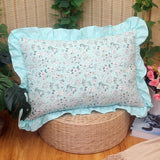 Qfdian  New Cotton Plain Pillowcase Soft and Skin Friendly Fashionable Countryside Style Quilted Fabric Pillowcase Printed Cushion Cover