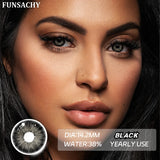 Qfdian  1 Pair Color Contact Lenses for Eyes Green Colored Lense Natural Eyes Contact Fashion Lenses Yearly Beauty Makeup Lens